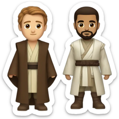 obi wan kenobi and drake sticker