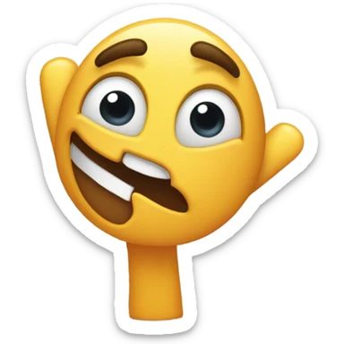 Emoji reaching over aggressively  sticker