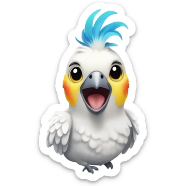 cockatiel bird happy sticker