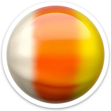 Candy cornball sticker