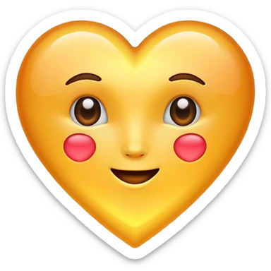 heart glowing with sunlight sticker