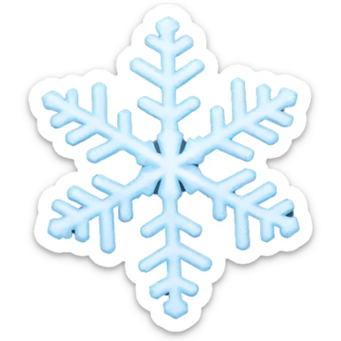 snowflakes falling sticker