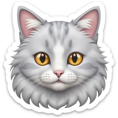 I want a cat with starry eyes sticker