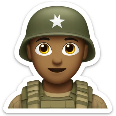 Army soldier sticker