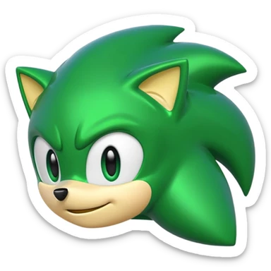 green sonic sticker
