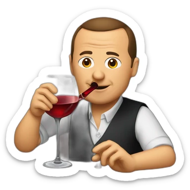 erdoğan drinking wine sticker