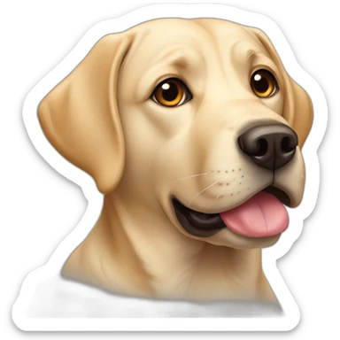A Labrador dog sticker