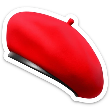 red beret sticker