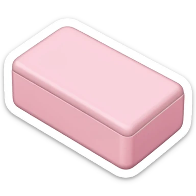 White and lighpink eraser sticker