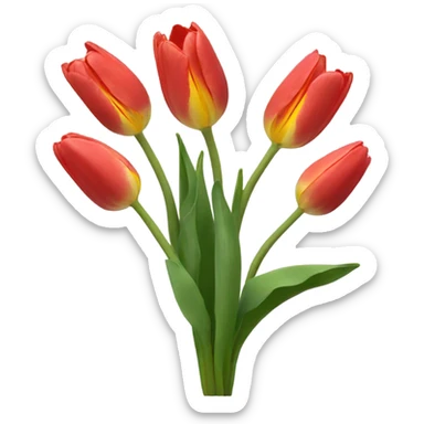 tulipan flower sticker