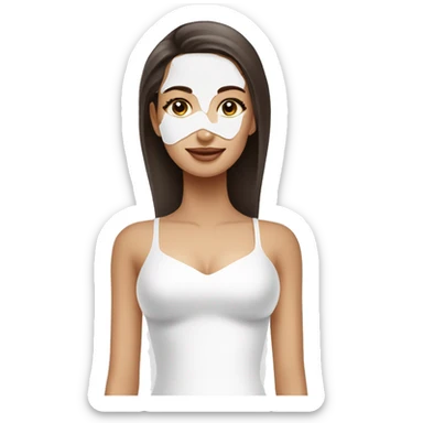 Skin care serum white sticker