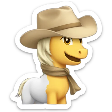 Poney fumeur sticker