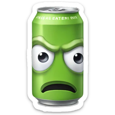 White can monster energy drink sticker