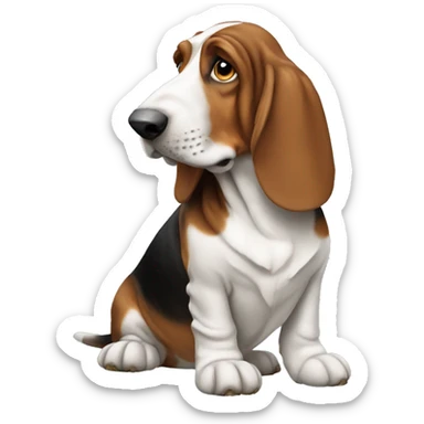 Basset hound sticker