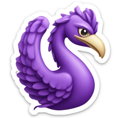 Simorgh, violet sticker