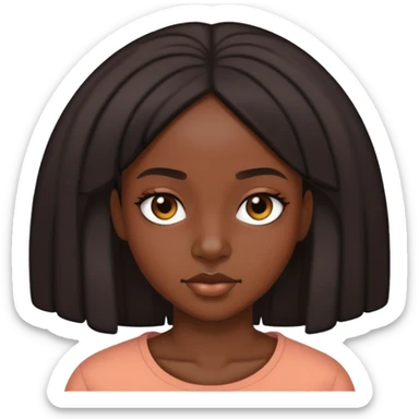 black girl with blunt  sticker