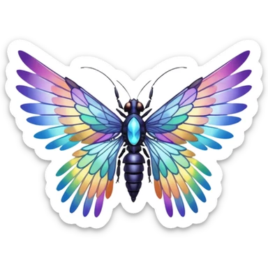 can you generate 6 unique wings designs? just the wings - no body, head, or feet necessary sticker