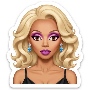 Rupaul drag queen ru paul charles sticker