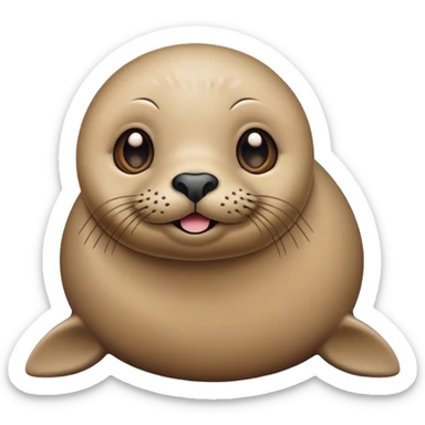 Cute but weird seal sticker