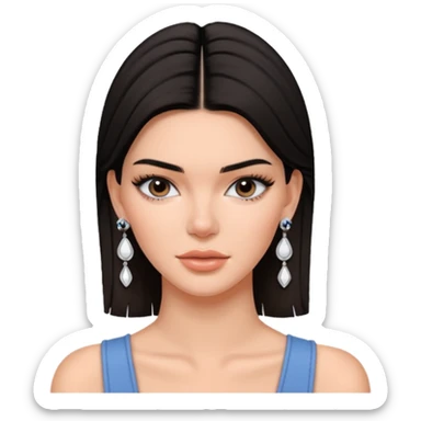 kendall jenner with earrings sticker