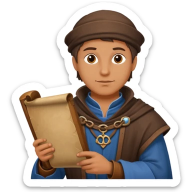 merchant in medieval time  sticker
