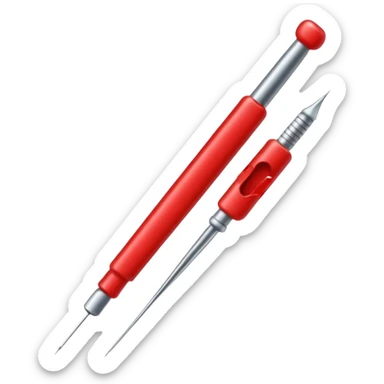 Sewing Needle  with a thread  sticker