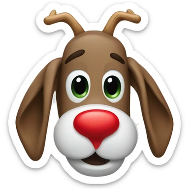 Red Nosed Reindeer sticker