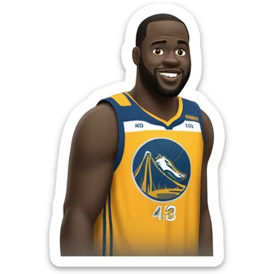 Fat draymond green in wolves jersey sticker