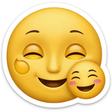 Flirting emoji sticker