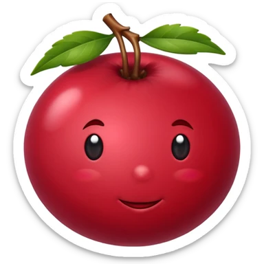 a cranberry sticker