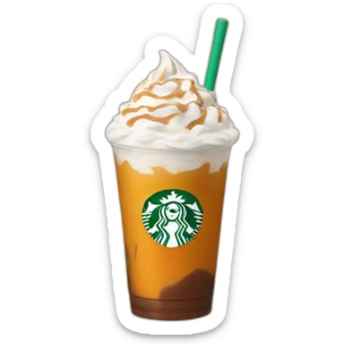 Starbucks pumpkin cream cold foam chai ice late sticker
