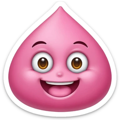 Um emoji babando de paixão sticker
