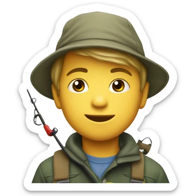 My son Easton fishing sticker