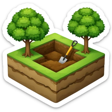 UN LOTE DE TERRENO CUADRADO PARA CONSTRUCCION VERDE Q ESTE MARCADO CON MEDIDAS sticker