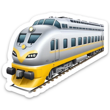 Australian passenger train (Iconic colour: Silver and yellow) sticker