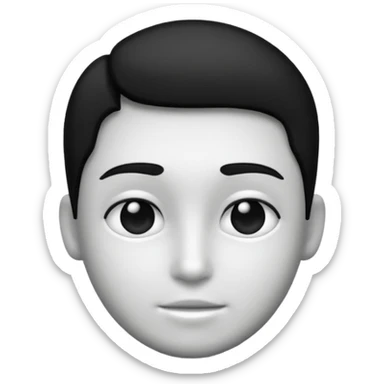 the classic fast forward emoji ⏩  in black and white sticker