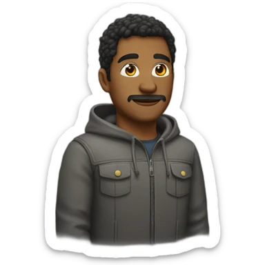 persona levantando pesa sticker