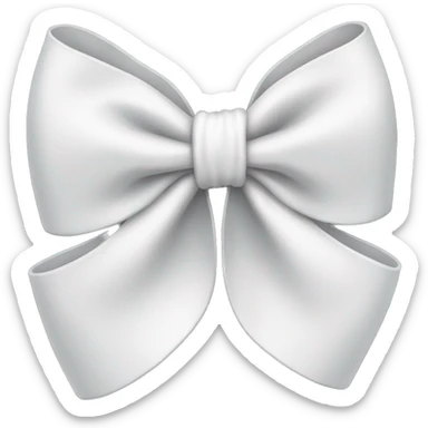 white bow sticker