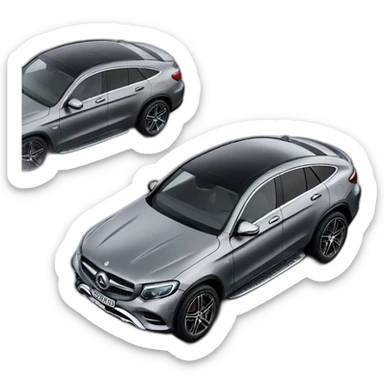 Gray glc 300 coupe amg sticker
