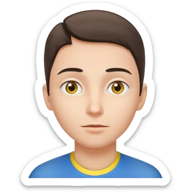 Ukrainean looking up left sticker