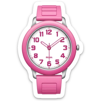 reloj de arena rosa sticker