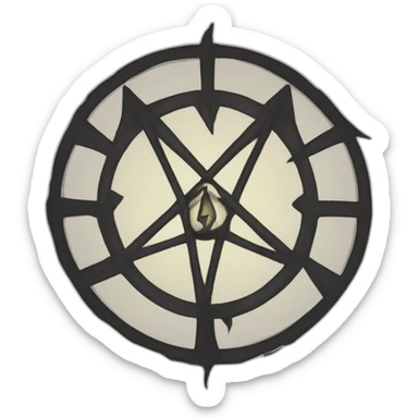 Anti possession tattoo from tv show superbatural sticker