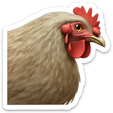 a hen sticker