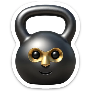 kettlebell logo sticker