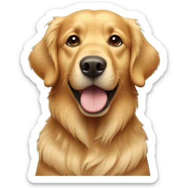 Golden retriever sticker