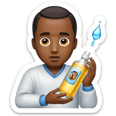 Diddy with baby oil sticker