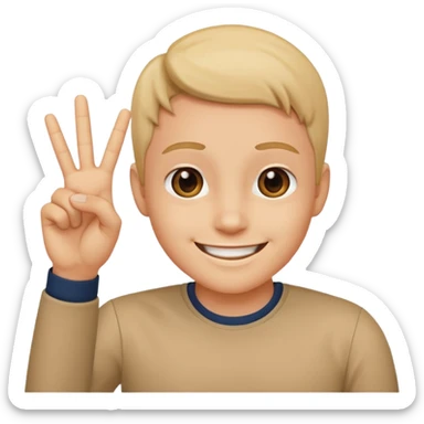 Un humain qui dit OK sticker