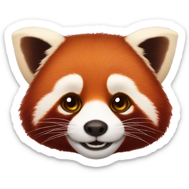 Red panda sticker