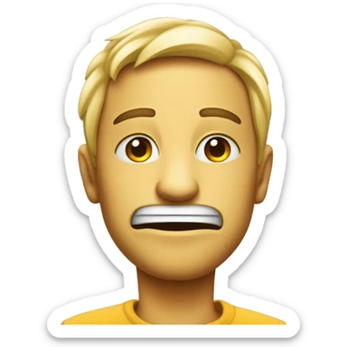 An emoji winking with a smirk  sticker