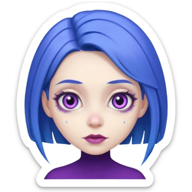 purple mutant woman sticker